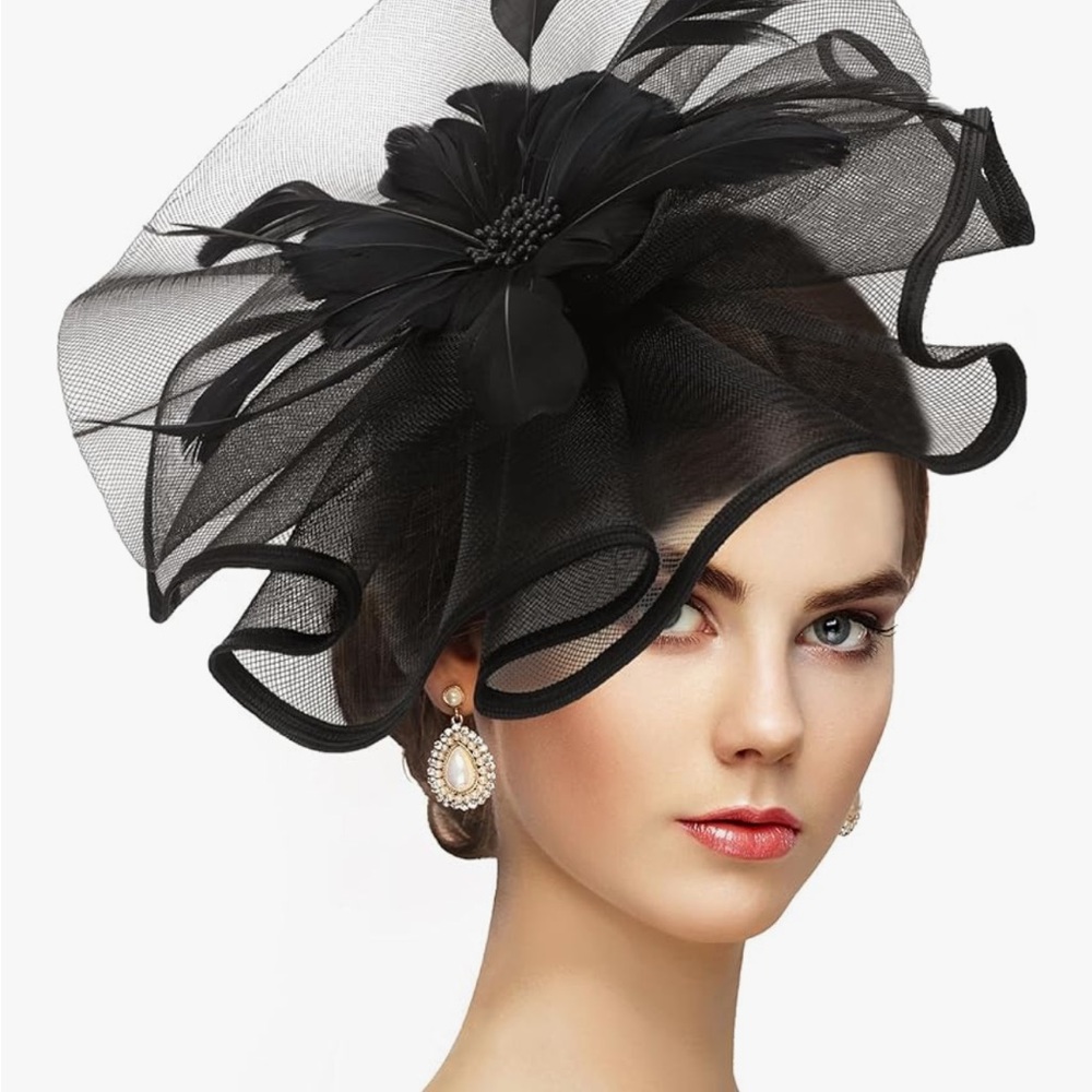 Elegant Black Fascinator Hat